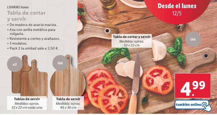 Tabla de cortar y servir