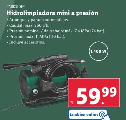 Hidrolimpiadora mini a presión