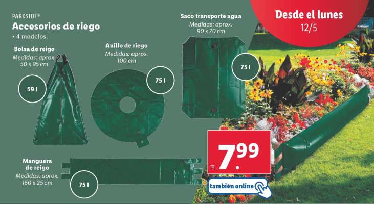 Saco transporte agua