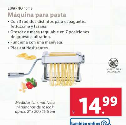 LIVARNO home Máquina para pasta