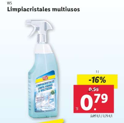 Limpiacristales multiusos