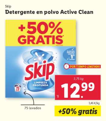 Skip Detergente en polvo Active Clean