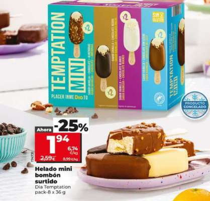 Helado mini bombón surtido