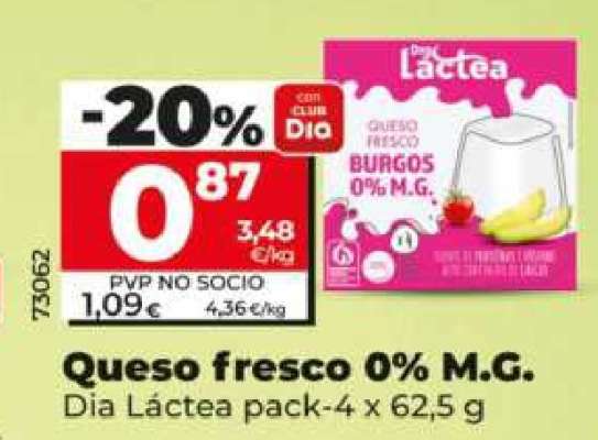 Queso fresco 0% M.G.
