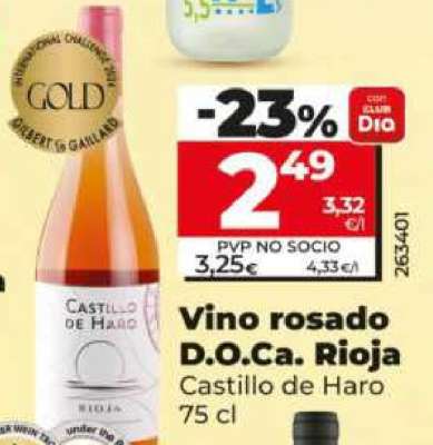 Vino rosado D.O.Ca. Rioja
