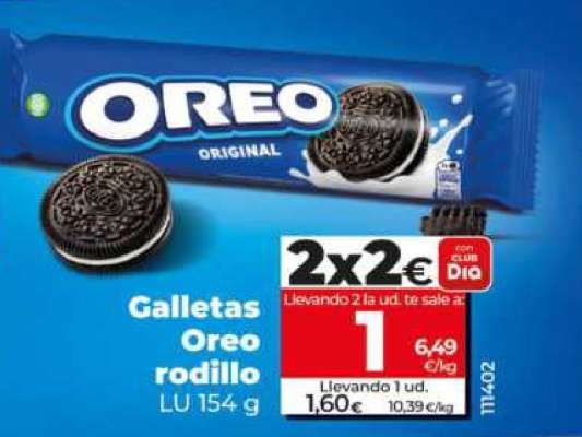 Galletas Oreo rodillo