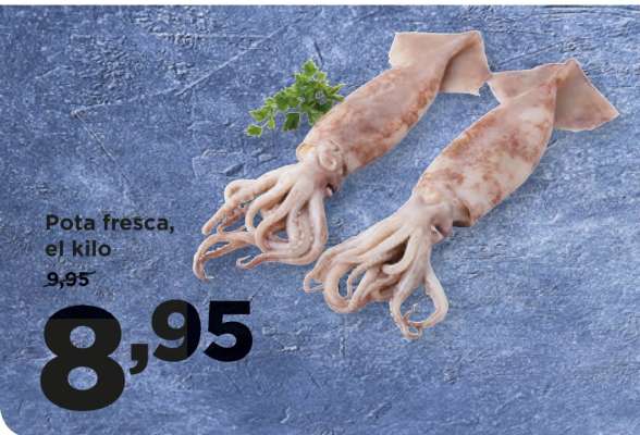Pota fresca, el kilo