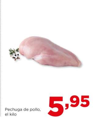 Pechuga de pollo, el kilo