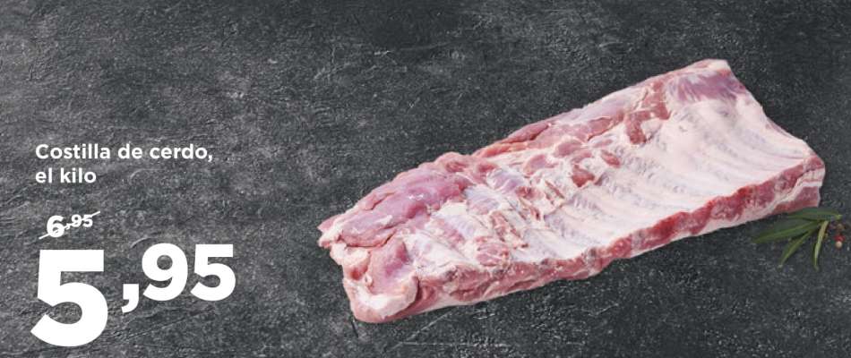 Costilla de cerdo, el kilo*