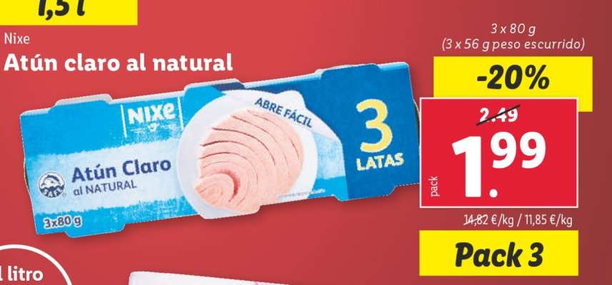 Nixe Atún claro al natural