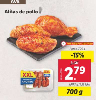 alitas de pollo