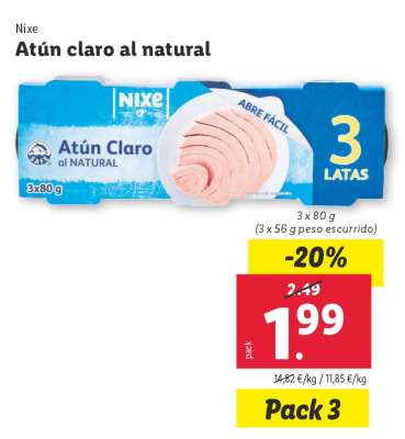 Atún claro al Natural