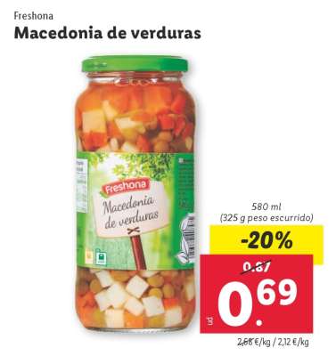 Macedonia de verduras