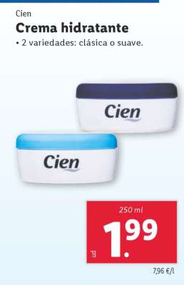 Cien Crema hidratante