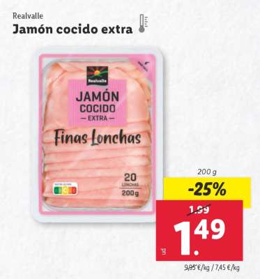 Jamón cocido extra