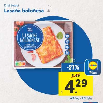 Lasaña boloñesa