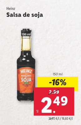Heinz Salsa de soja