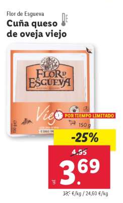 Cuña queso de oveja viejo