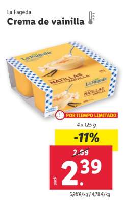 La Fageda Crema de vainilla