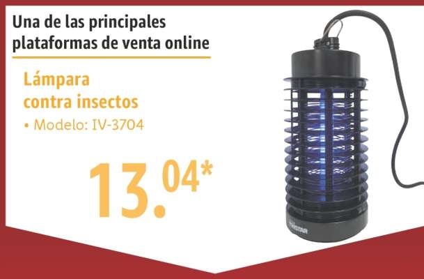 Lámpara contra insectos