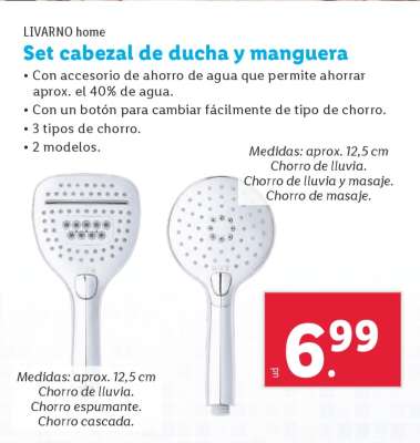 Set cabezal de ducha y manguera