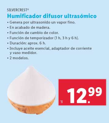 Humificador difusor ultrasónico